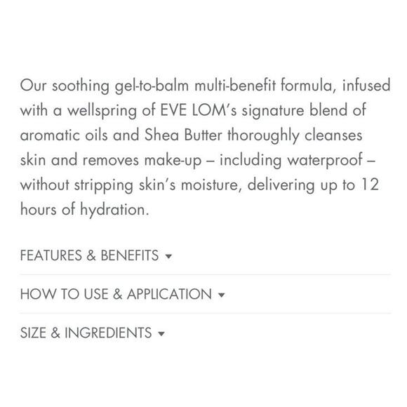 EVE LOM Gel Balm Cleanser + Creme Cleanser + Radiance Transforming Mask ~ NWOB - Picture 4 of 6